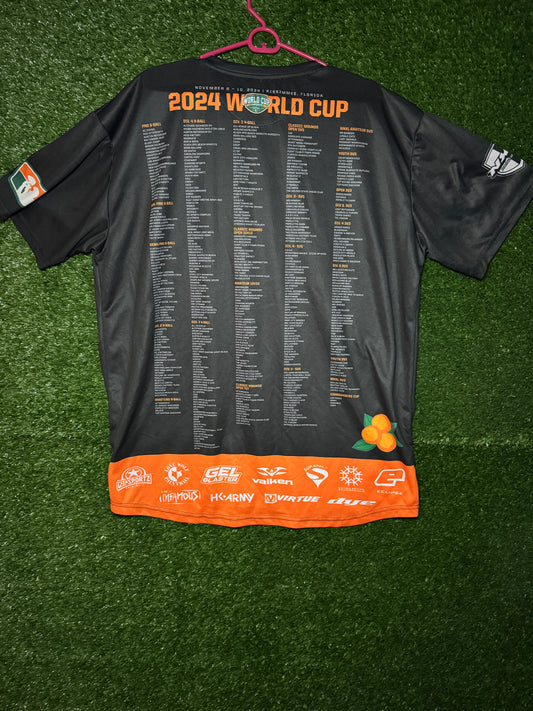 3XL Black Orange World Cup Drifit