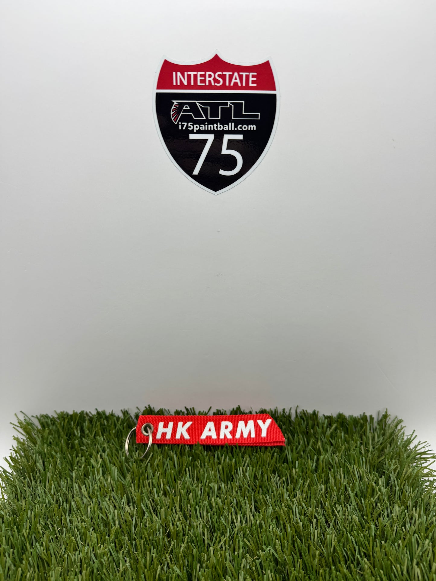 Red HK Army Keychain