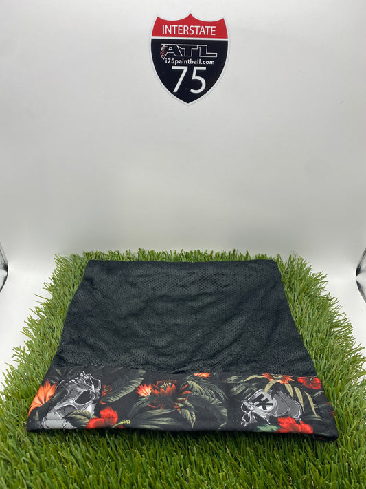 HK Floral Blackmesh Headwrap