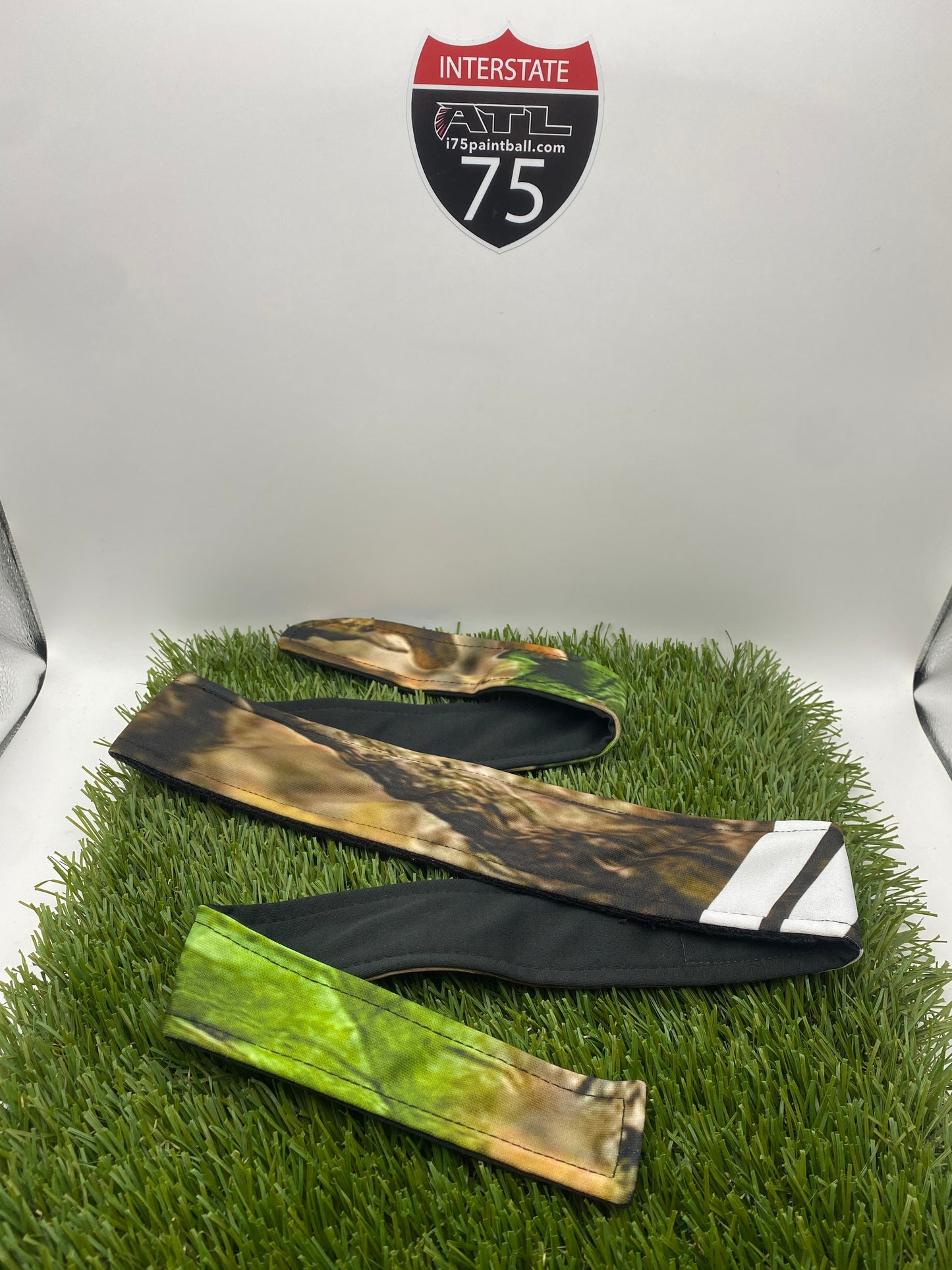 White Stripe Camo Headband