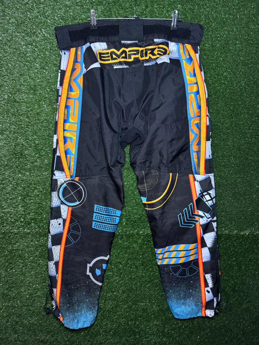L Orange Blue Empire Pants