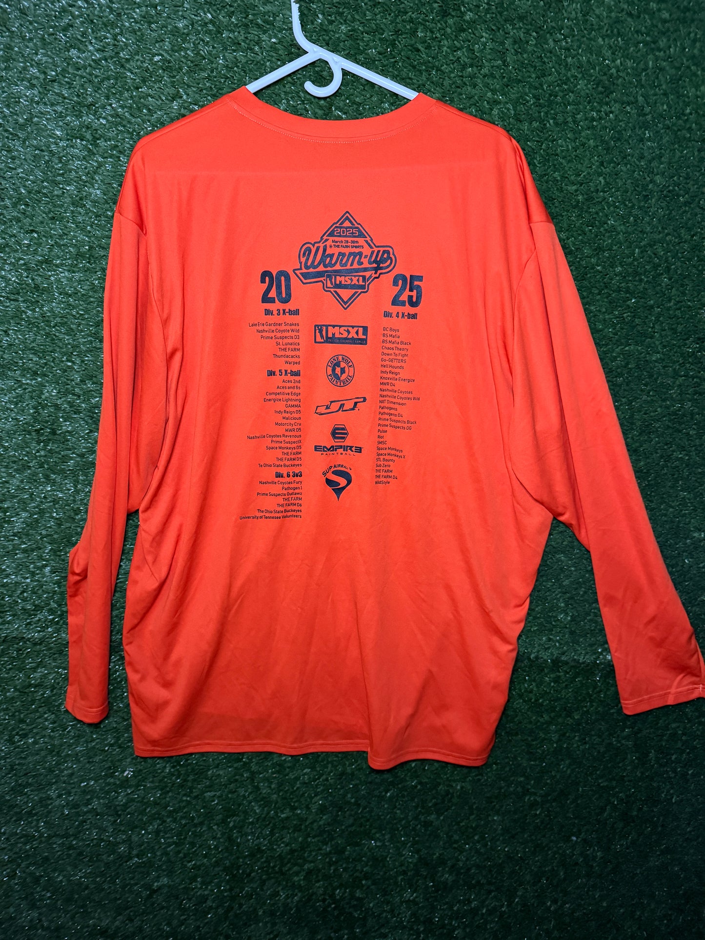 3XL Orange MSXL Longsleeve Drifit