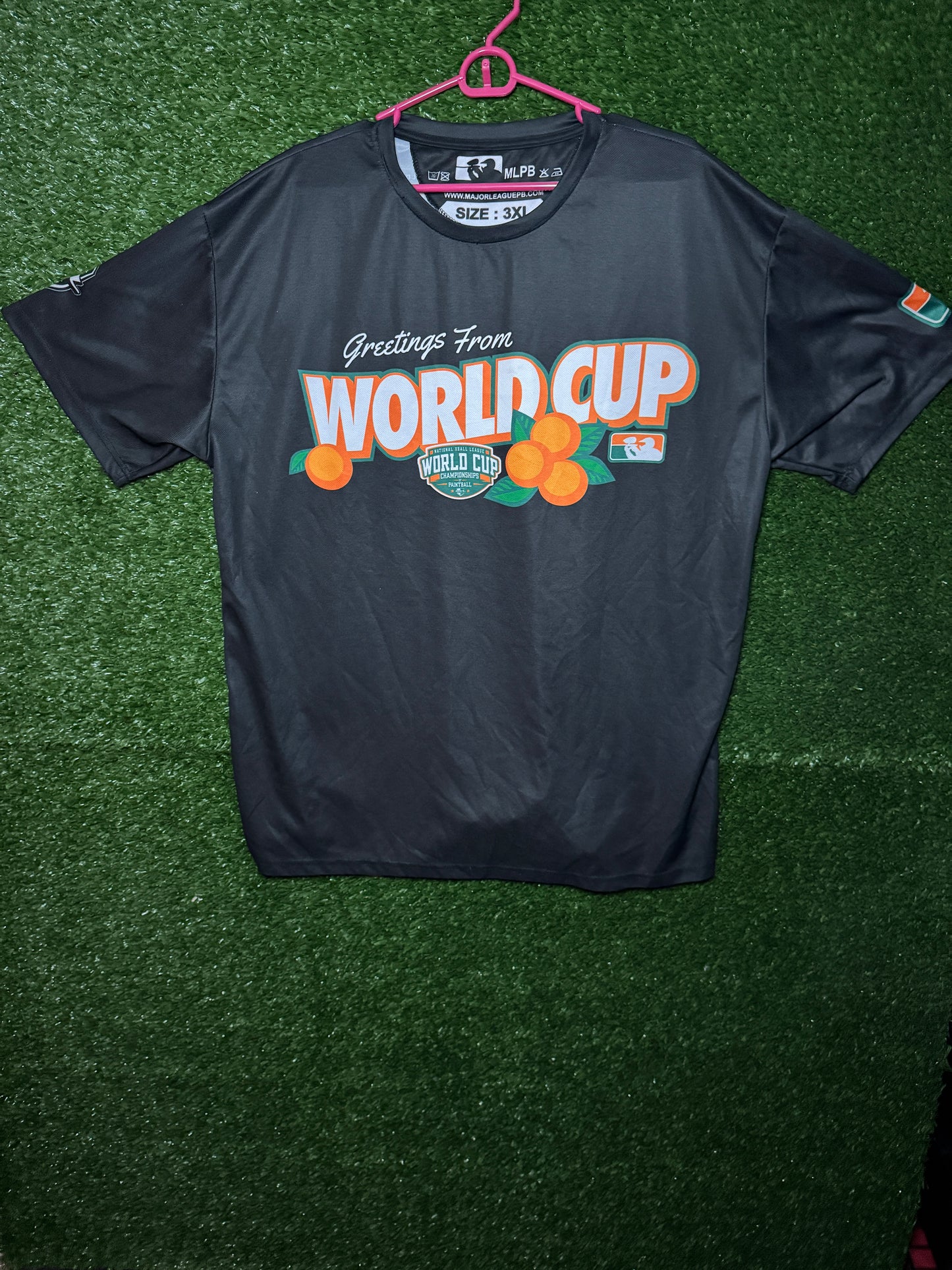 3XL Black Orange World Cup Drifit