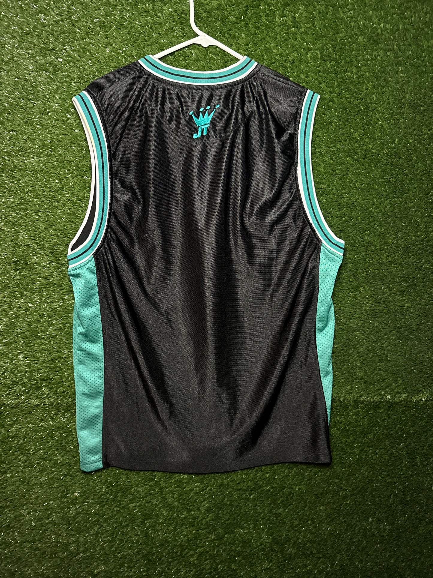 XL Black Teal JT Basketball Jersey