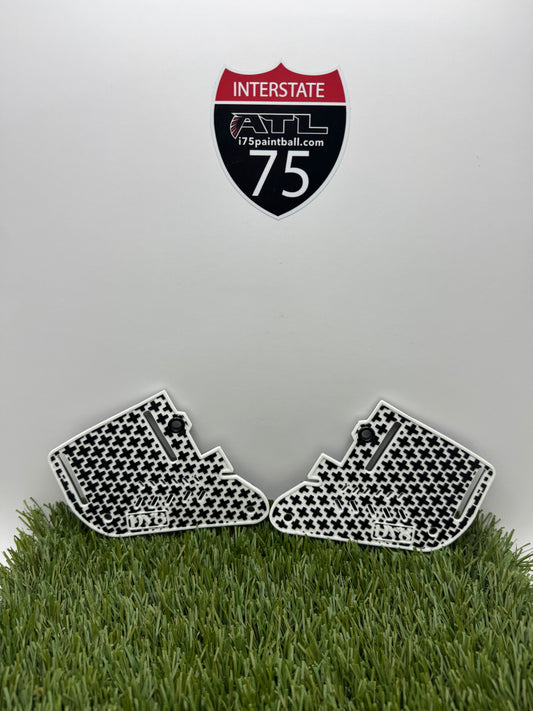 White Black Cross Pattern DV8 Proflex Ears