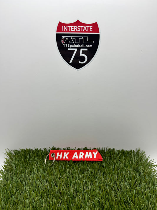 Red HK Army Keychain